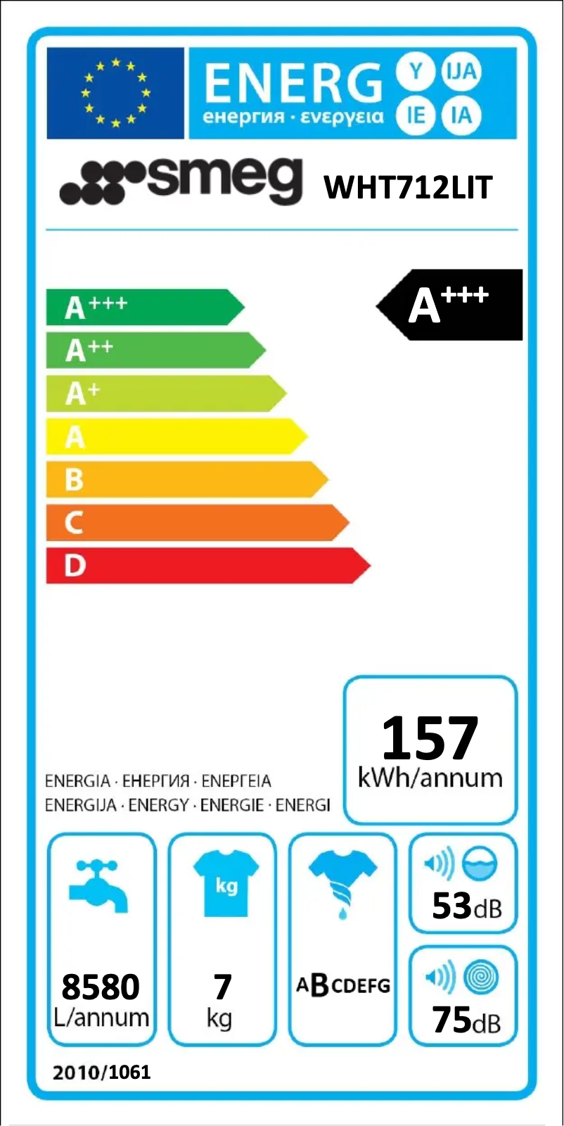 Page n°1 - Manuel utilisateur Smeg WHT712LIT