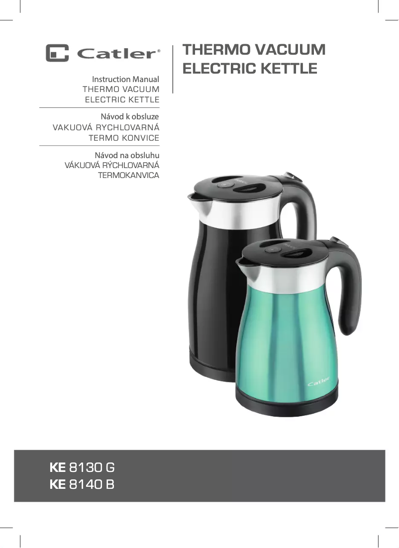 Page 1 de la notice Manuel utilisateur Catler KE 8130