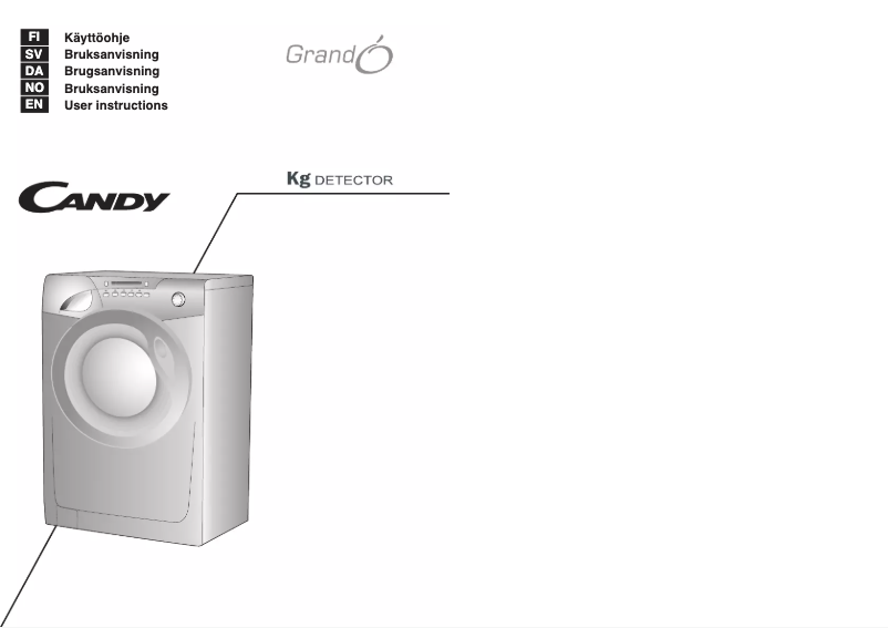 Page n°1 - Manuel utilisateur Candy GO 1682 d