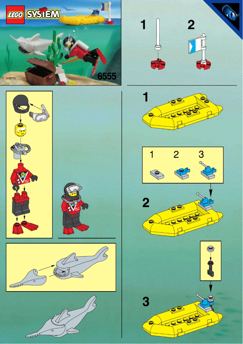 Page 1 de la notice Manuel utilisateur Lego RUBBER RAFT