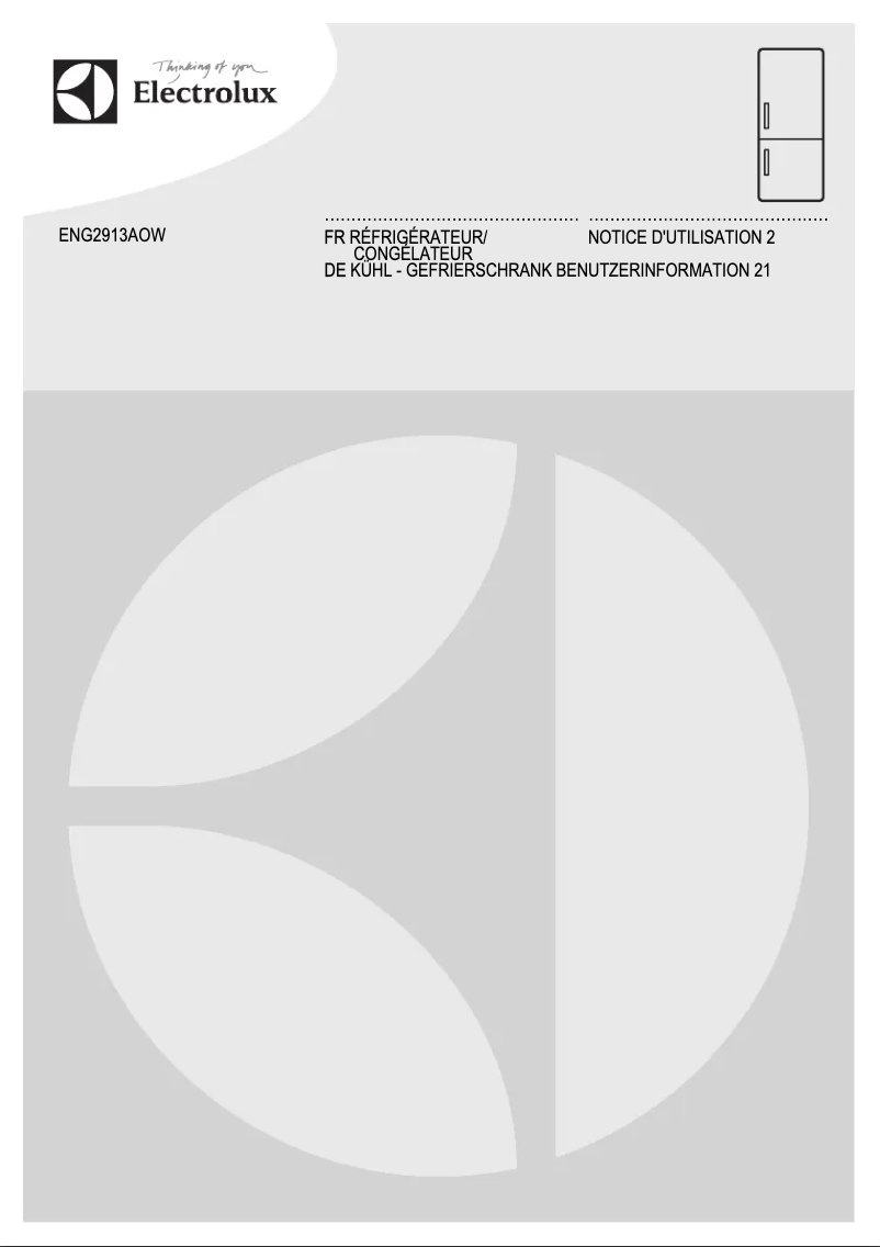 Page n°1 - Manuel utilisateur Electrolux ENG2913AOW