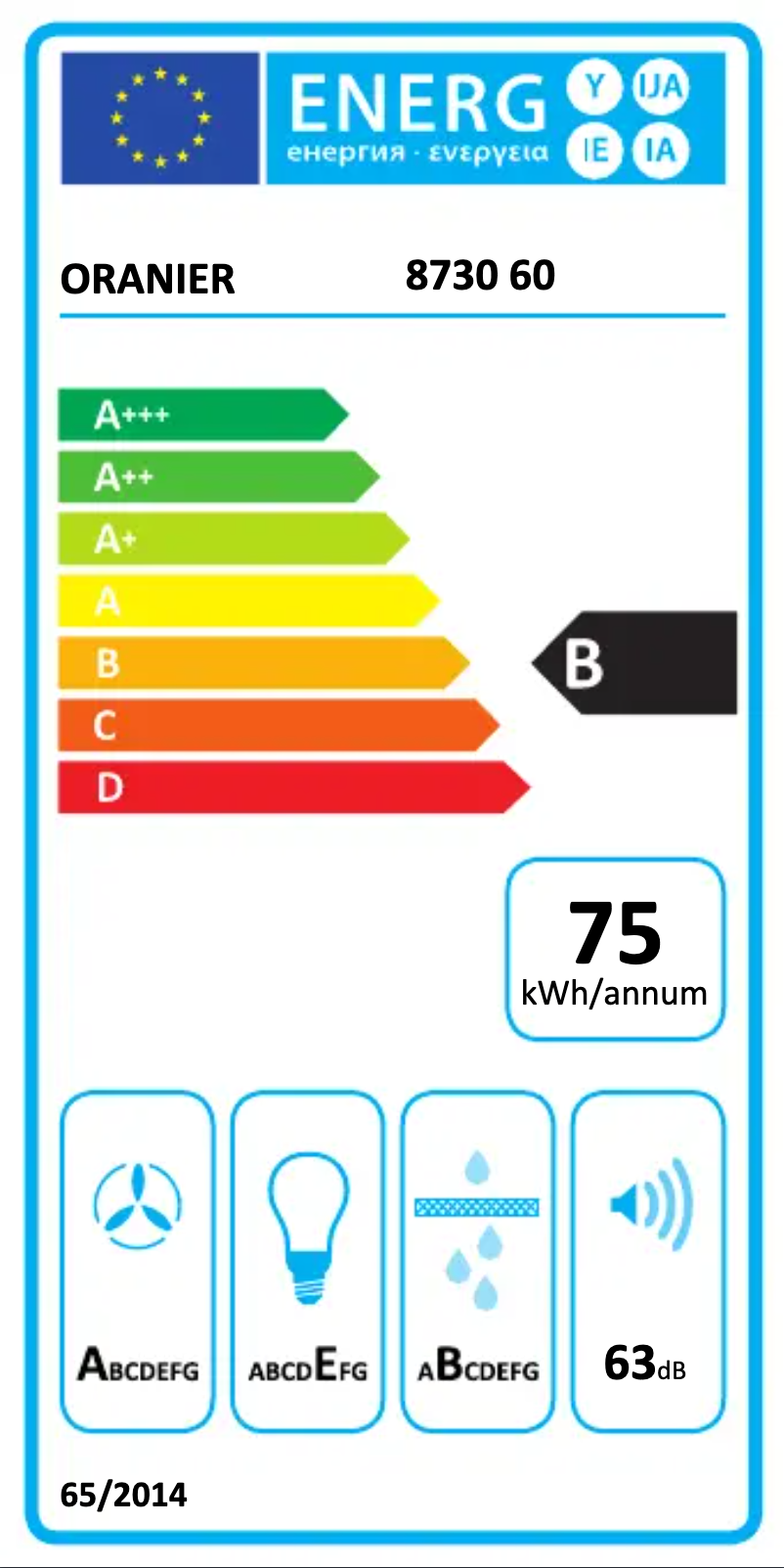 Page 1 de la notice Manuel utilisateur Oranier Selena 60 S