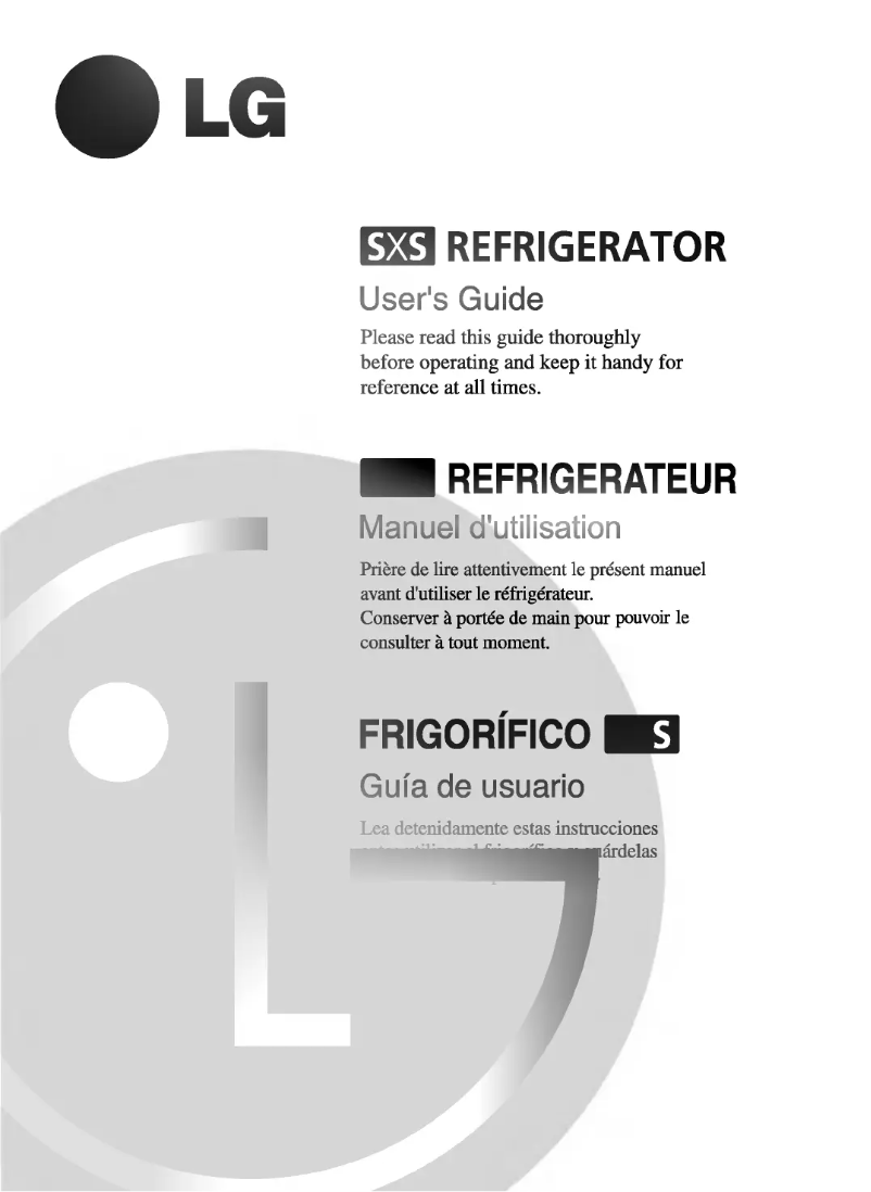 Page 1 de la notice Manuel utilisateur LG GS93T65CEF