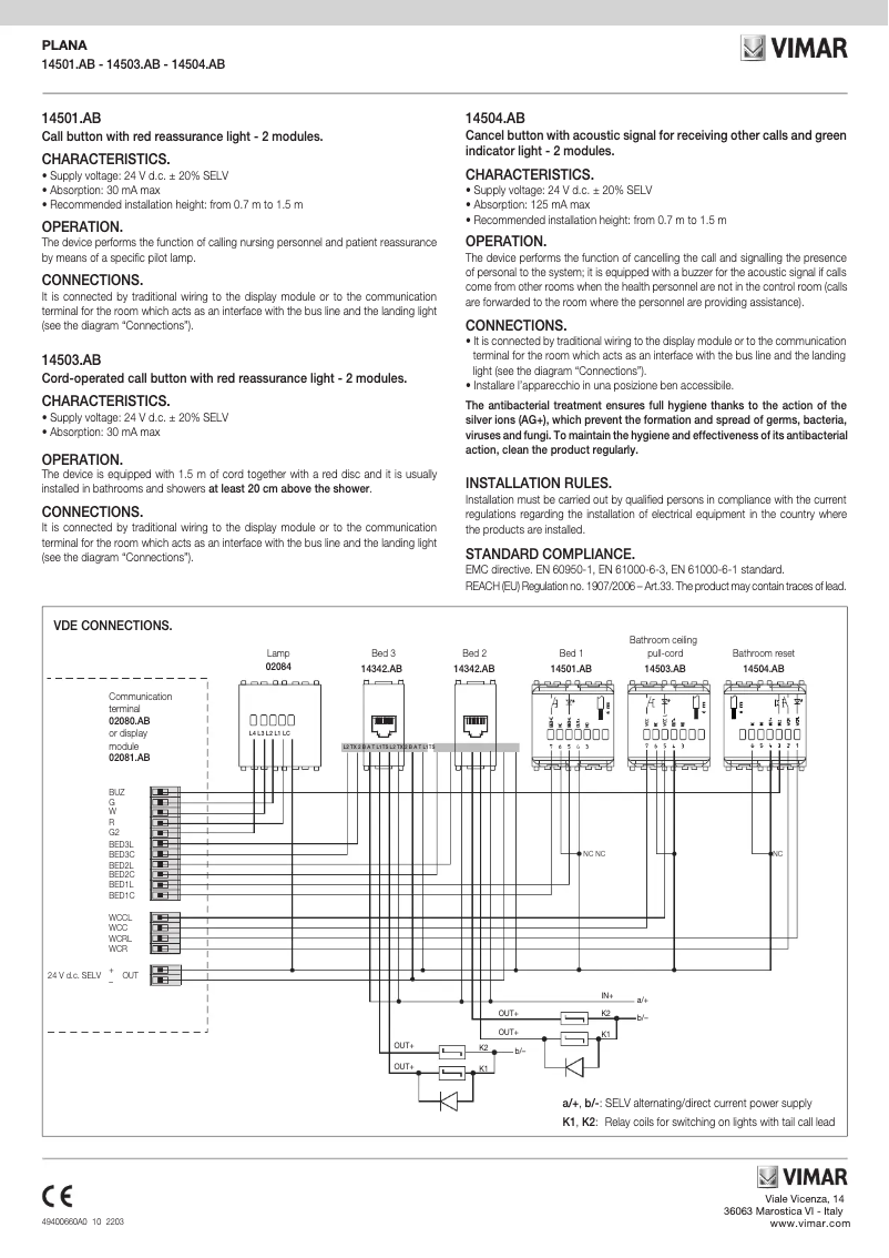 Image de la première page du manuel de l'appareil 14503.AB