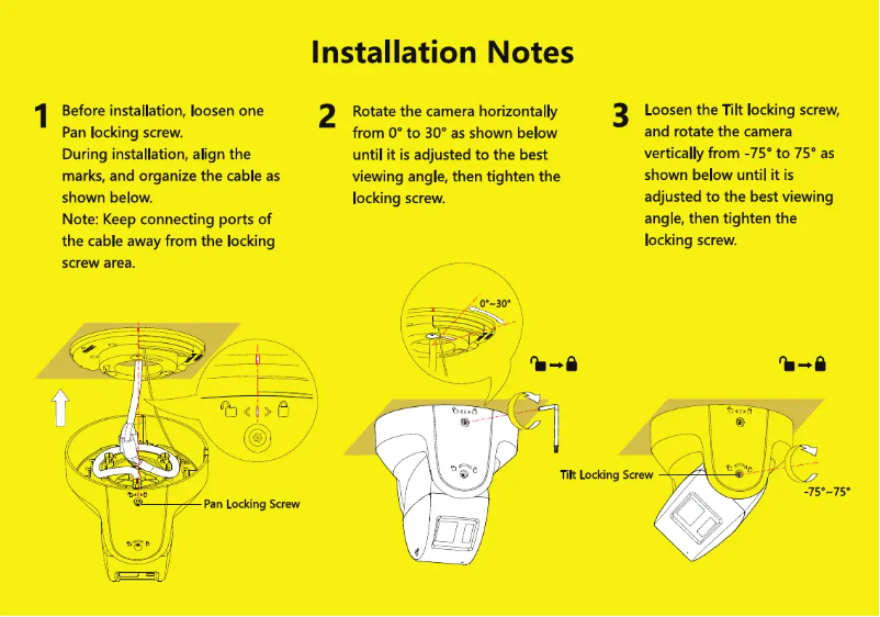 Page n°1 - Guide d'installation Hikvision DS-2CD2347G2P-LSU/SL