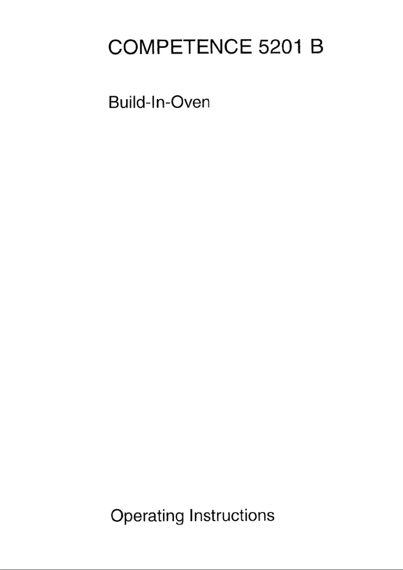 Page 1 de la notice Manuel utilisateur AEG Competence 5201 B b