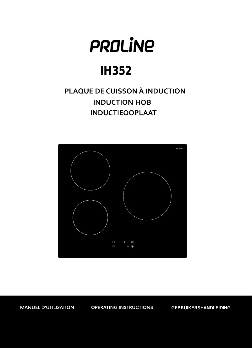 Page n°1 - Manuel utilisateur Proline IH352