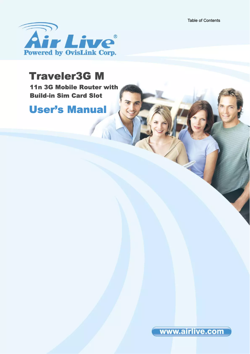 Image de la première page du manuel de l'appareil Traveler3G
