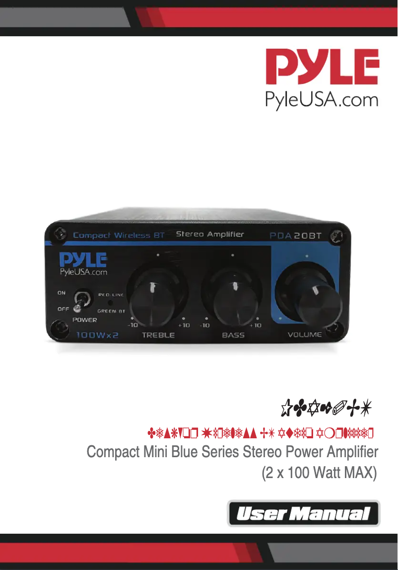 Imagen de la primera página del manual del dispositivo PDA20BT