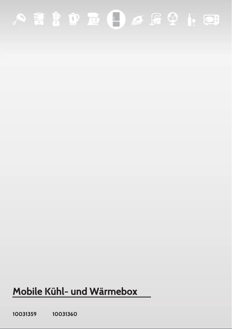 Page 1 de la notice Manuel utilisateur Klarstein 10031360