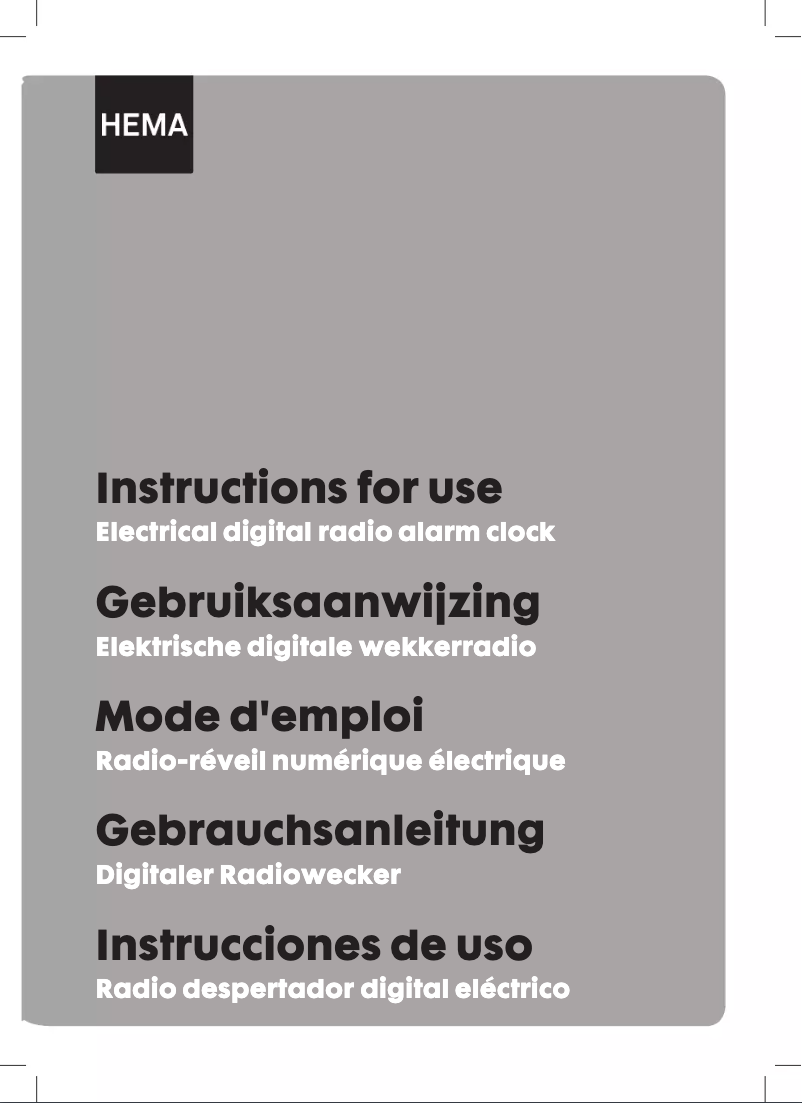 Page 1 de la notice Manuel utilisateur Hema 13710280