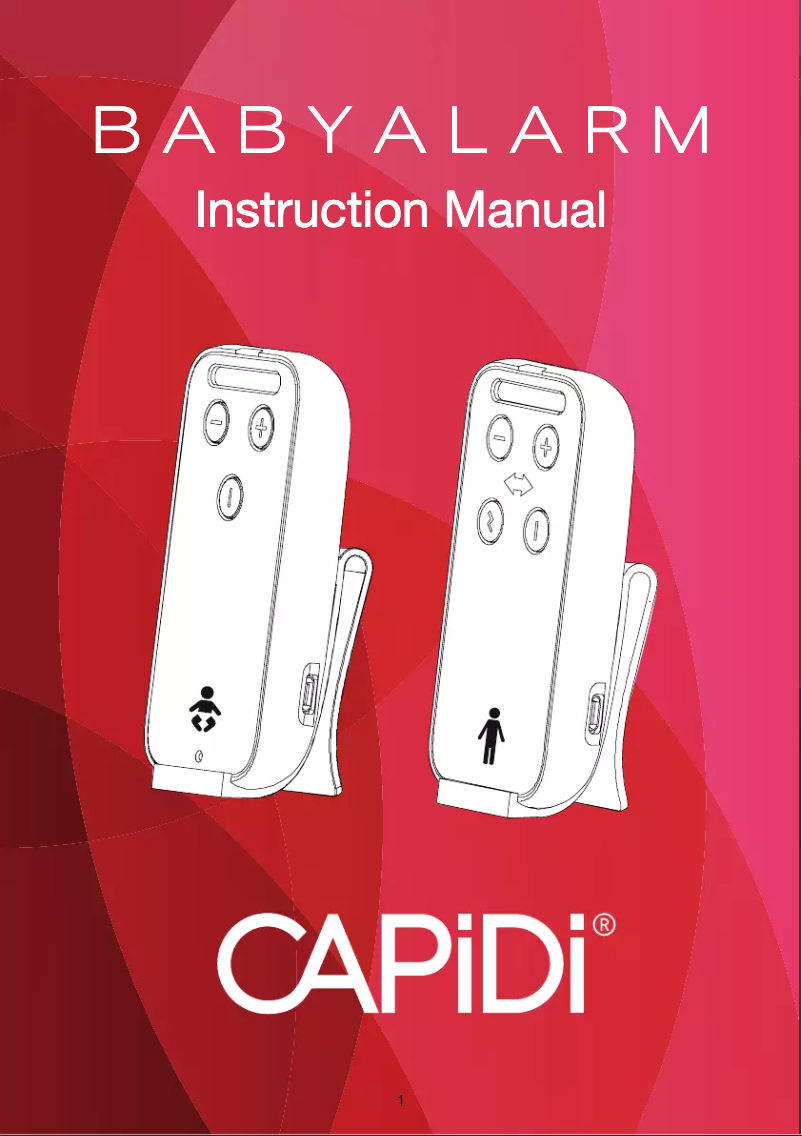 Page n°1 - Manuel utilisateur CAPiDi BABYALARM