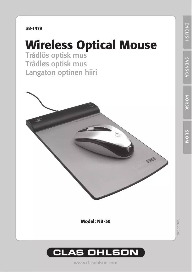 Page n°1 - Manuel utilisateur A4Tech NB-30