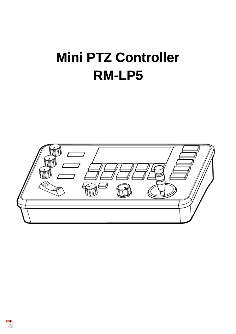 Page 1 de la notice Manuel utilisateur JVC RM-LP5