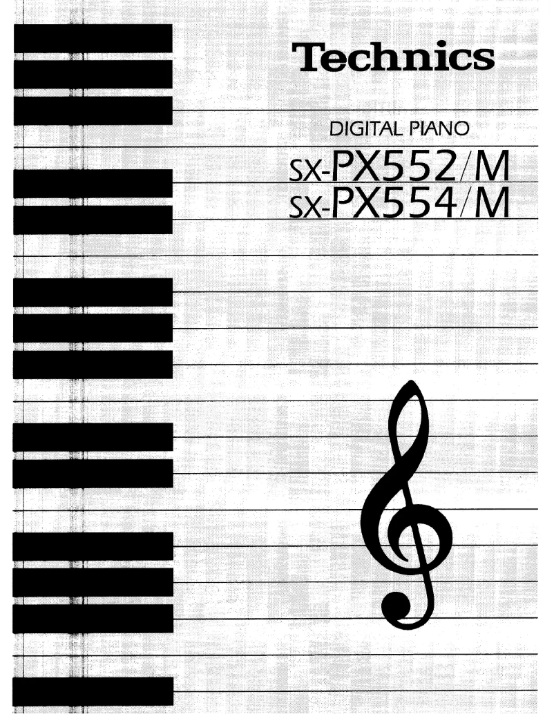 Page n°1 - Manuel utilisateur Technics SX-PX552