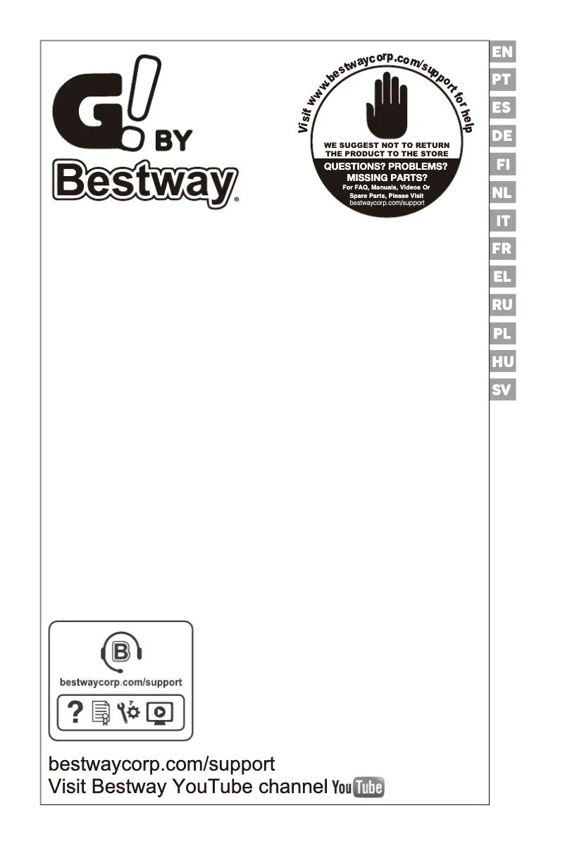 Page 1 de la notice Manuel utilisateur Bestway GIFI 5615C