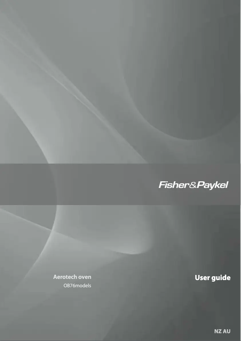 Page n°1 - Manuel utilisateur Fisher & Paykel OB76SDEPX2