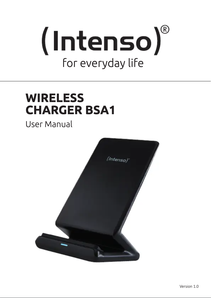 Page 1 de la notice Manuel utilisateur Intenso BSA1