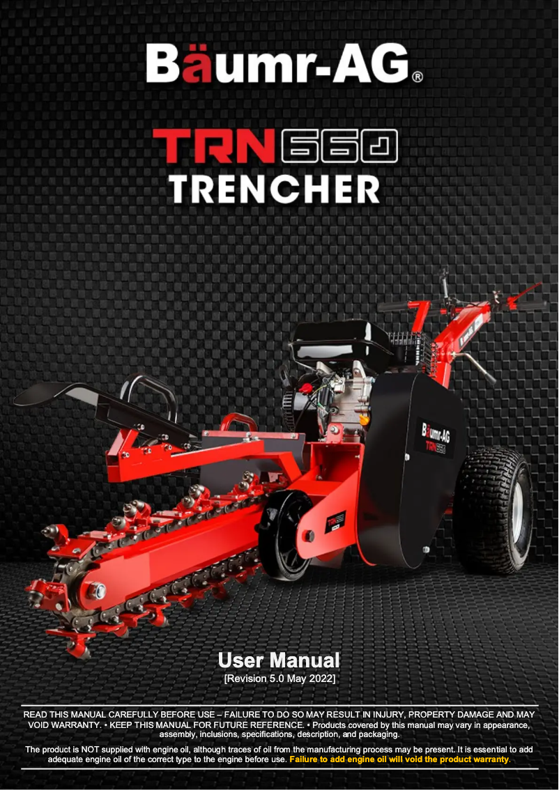 Page 1 de la notice Manuel utilisateur Baumr-AG TRN660
