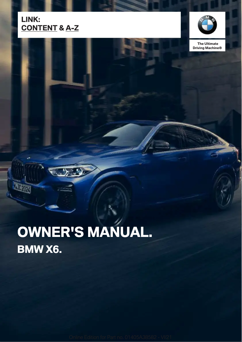 Image de la première page du manuel de l'appareil X6 (2022)