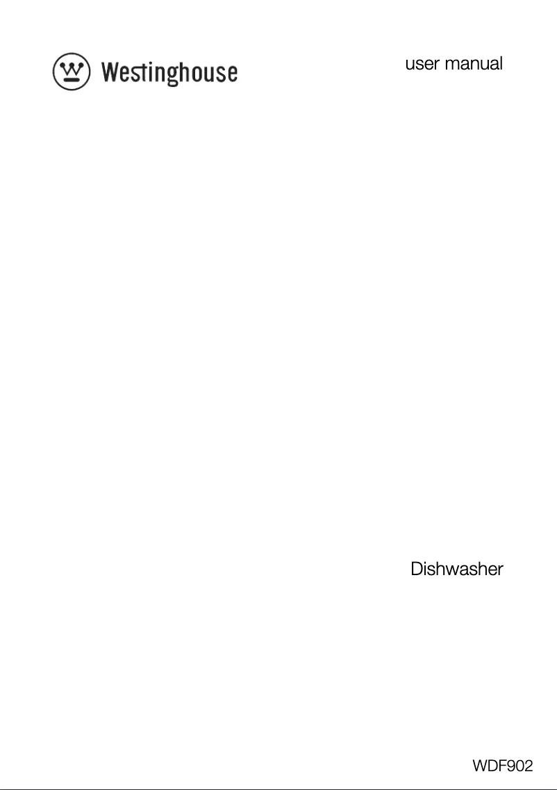 Page n°1 - Manuel utilisateur Westinghouse WDF902SA