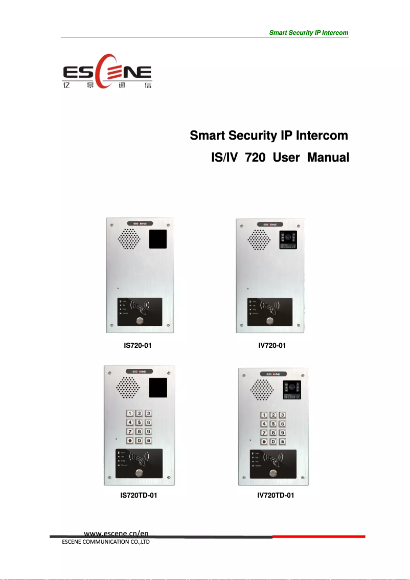 Image de la première page du manuel de l'appareil IS720R-01