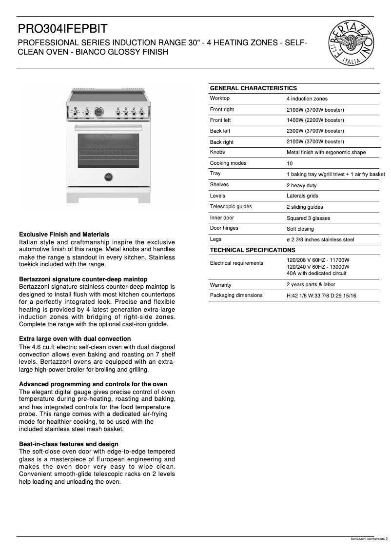 Image de la première page du manuel de l'appareil PRO304IFEPBIT