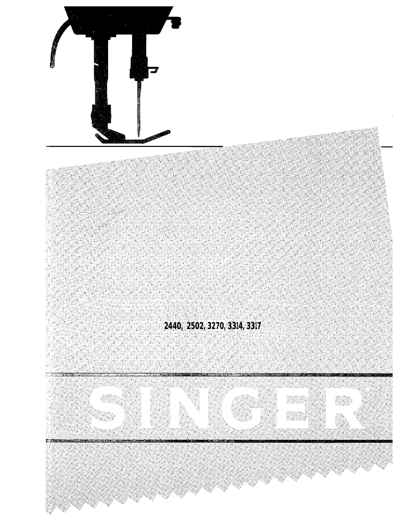Page n°1 - Manuel utilisateur Singer 3317