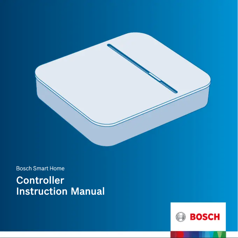 Page 1 de la notice Manuel utilisateur Bosch Smart Home Controller