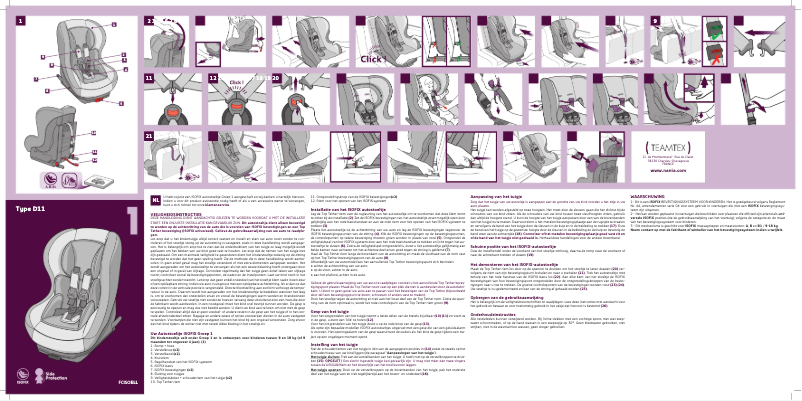 Imagen de la primera página del manual del dispositivo Cosmo Sp Isofix Luxe
