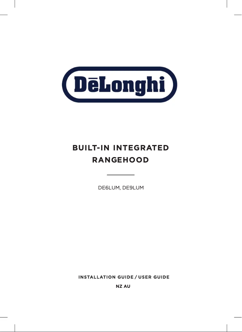 Page 1 de la notice Manuel utilisateur DeLonghi DE6LUM