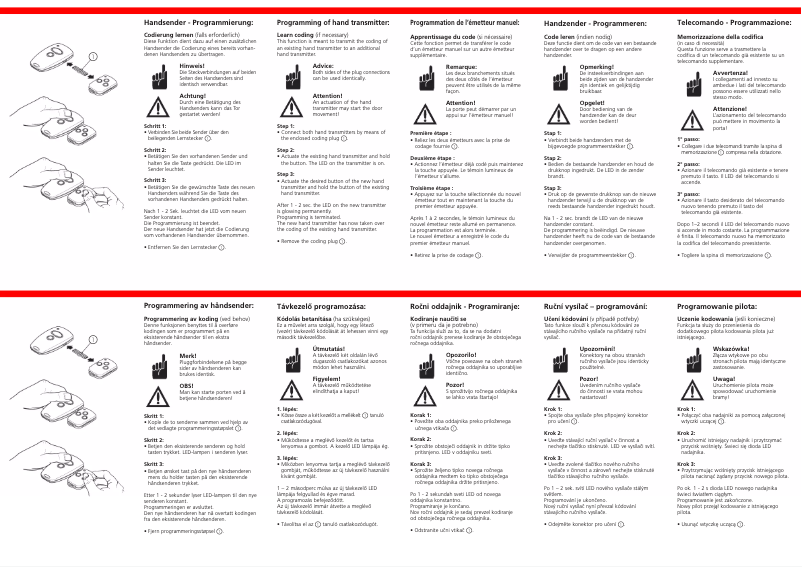 Page 1 de la notice Manuel utilisateur Marantec Digital 302