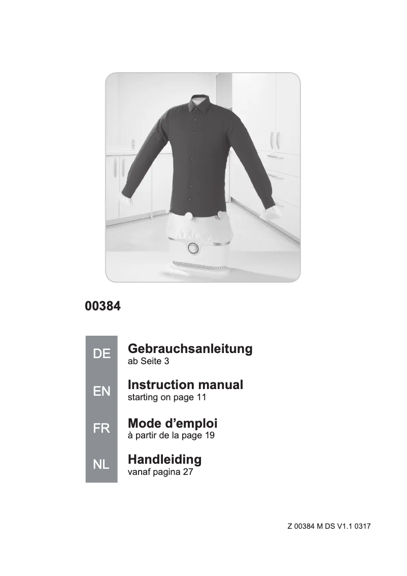 Page n°1 - Manuel utilisateur Cleanmaxx 00384200128