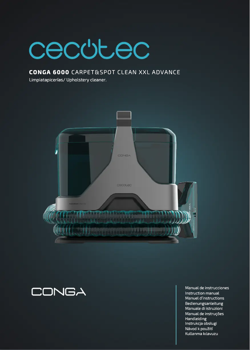 Page n°1 - Manuel utilisateur Cecotec Conga 6000 Carpet&Spot Clean XXL Advance