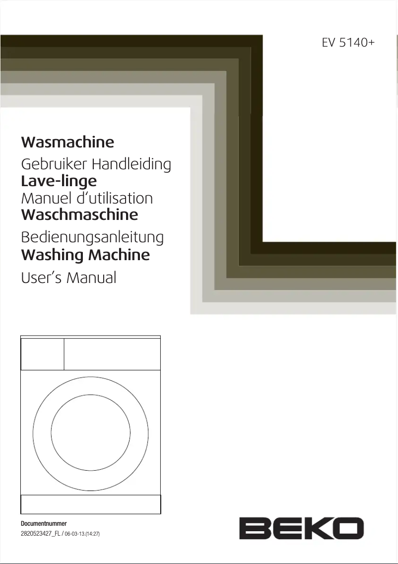 Image de la première page du manuel de l'appareil EV 5140+