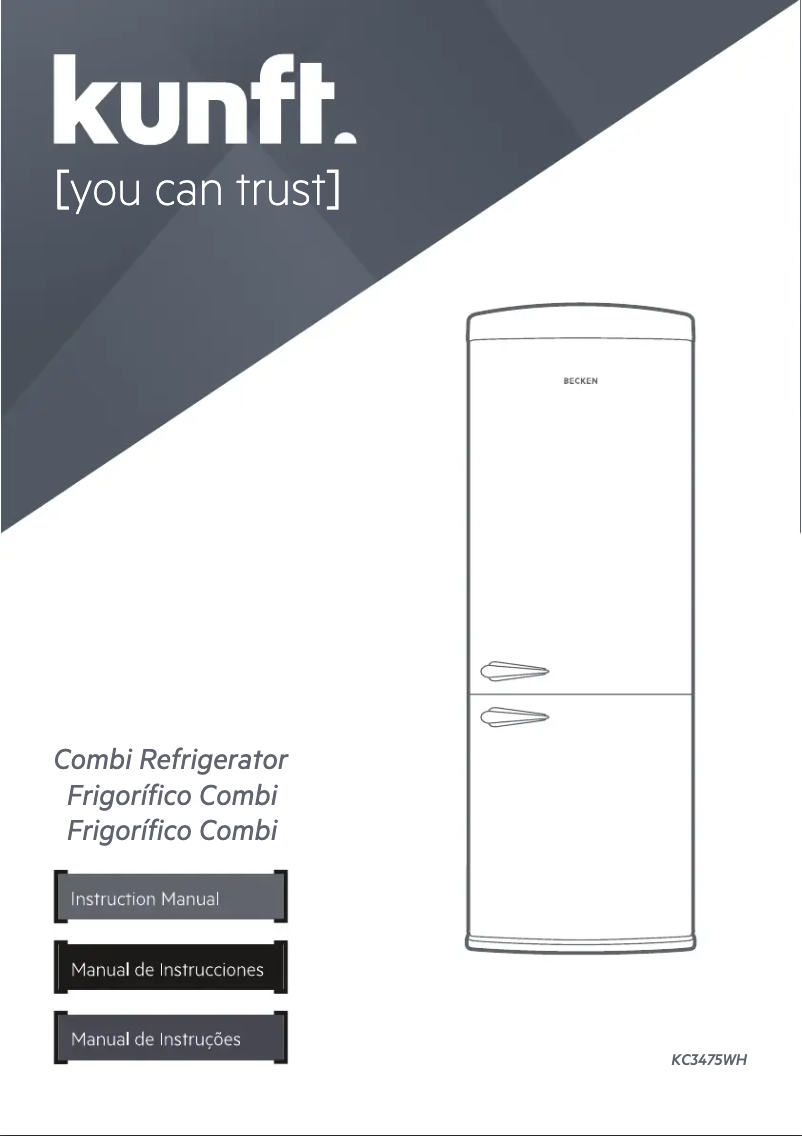 Page 1 de la notice Manuel utilisateur Kunft KC3475