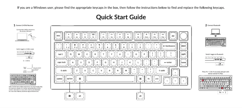 Image de la première page du manuel de l'appareil V1 Max