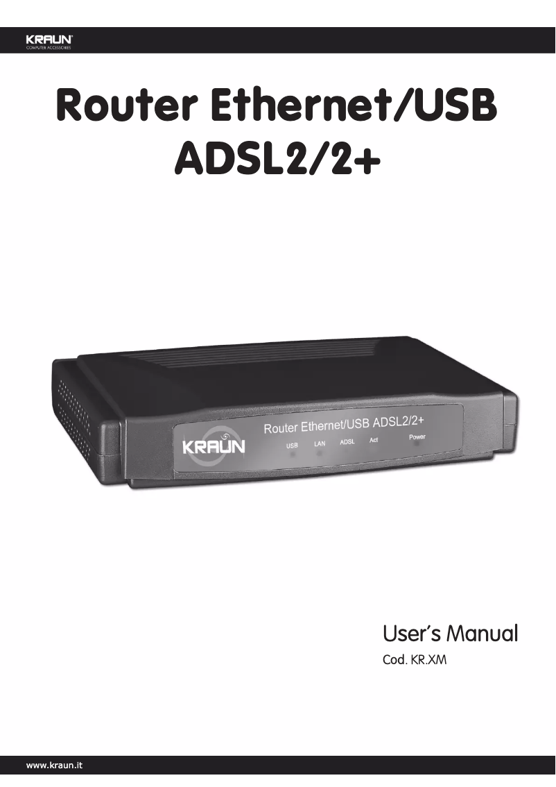 Page 1 de la notice Manuel utilisateur Kraun KR.XM