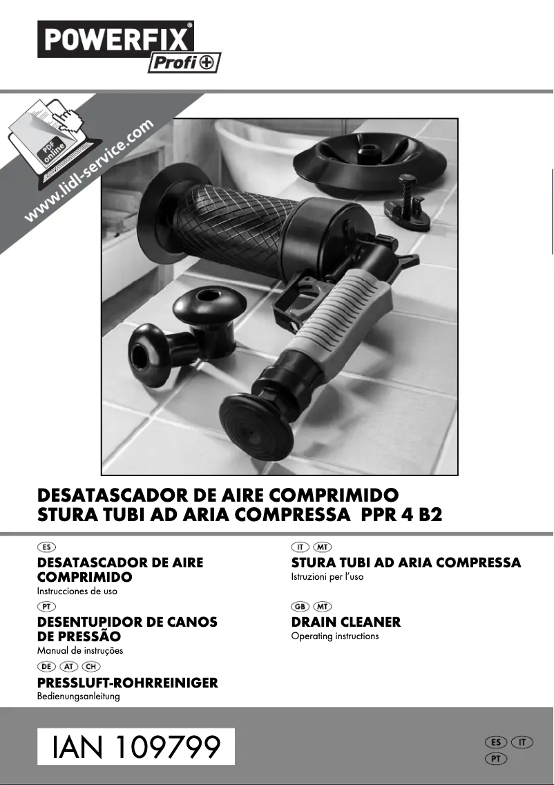 Page 1 de la notice Manuel utilisateur Powerfix PPR 4 B2