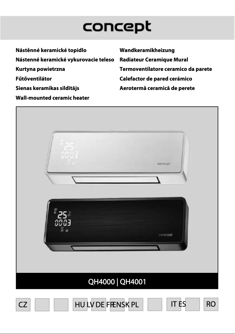 Page n°1 - Manuel utilisateur Concept QH4001