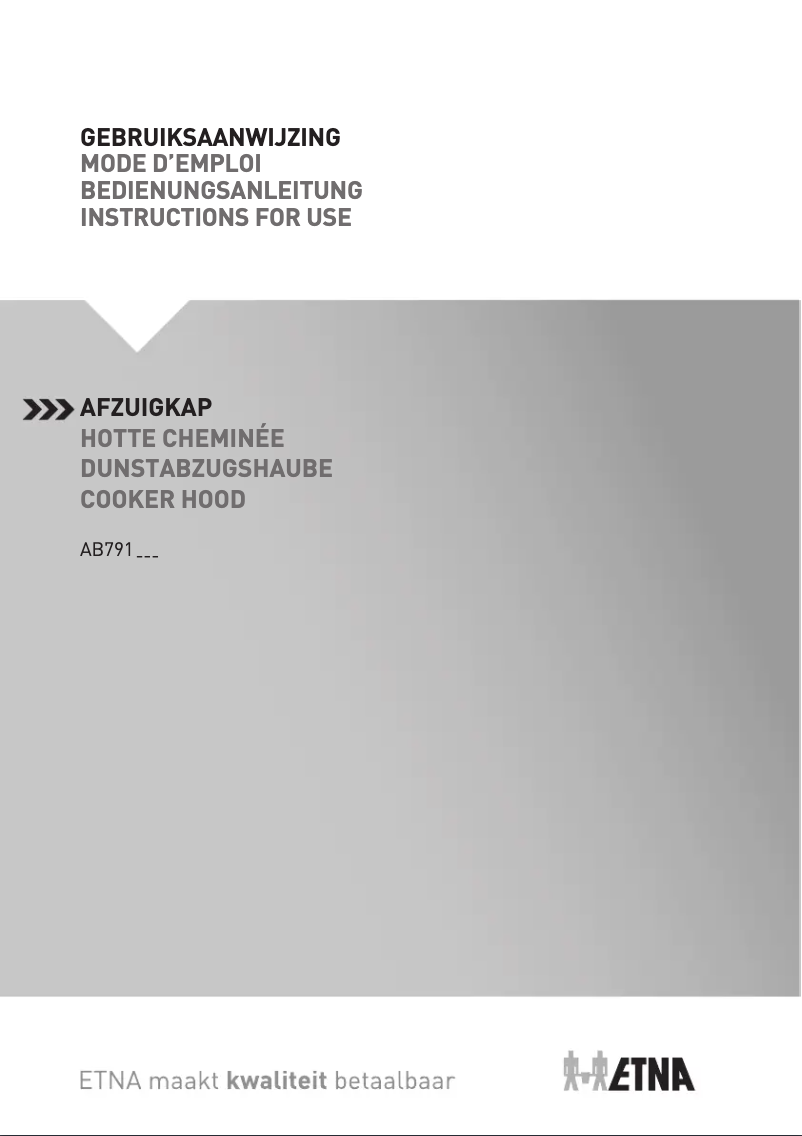 Page 1 de la notice Manuel utilisateur Etna HR0013