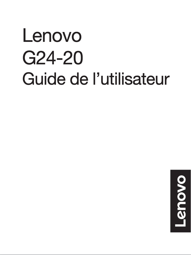 Page n°1 - Manuel utilisateur Lenovo G24-20