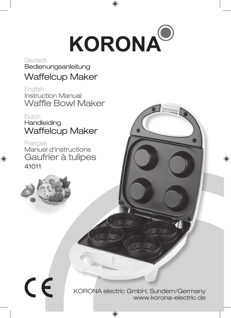 Page 1 de la notice Manuel utilisateur Korona 41011