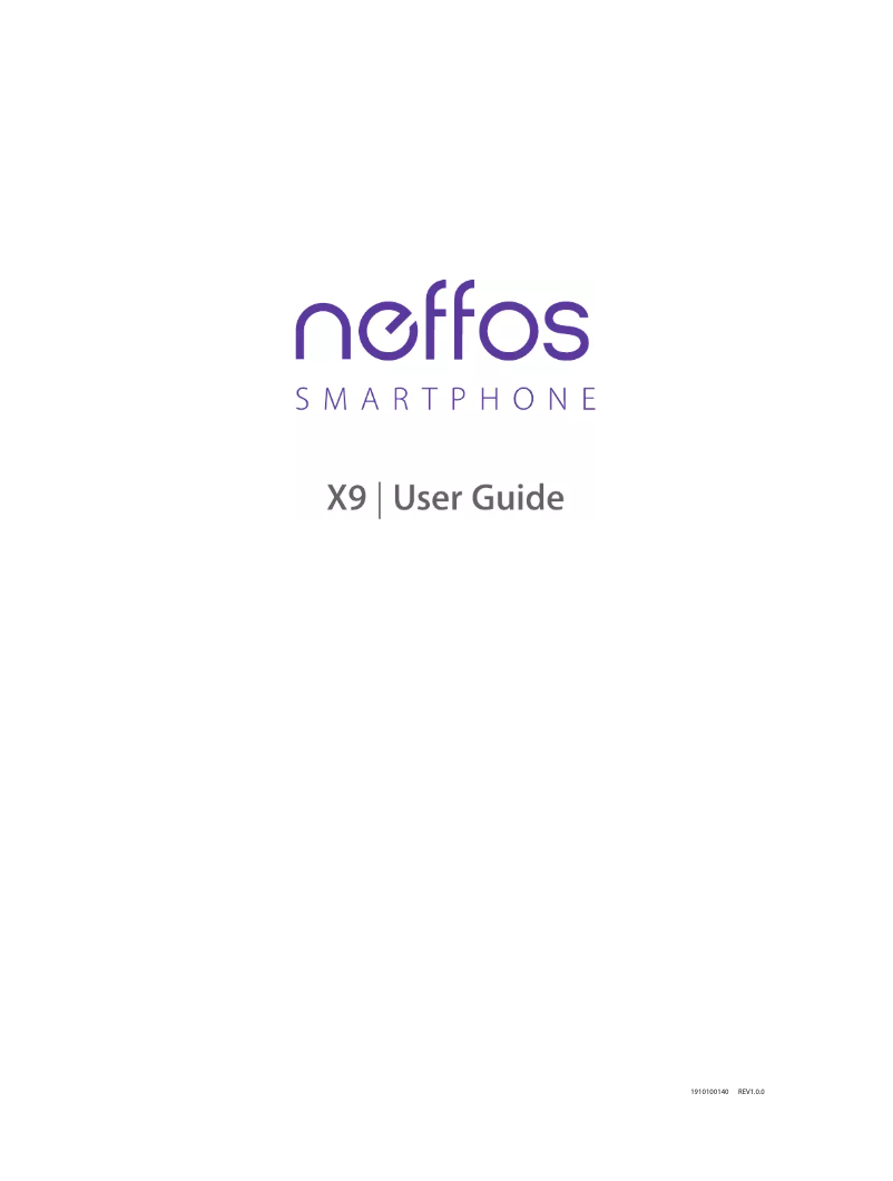Page 1 de la notice Manuel utilisateur Neffos X9
