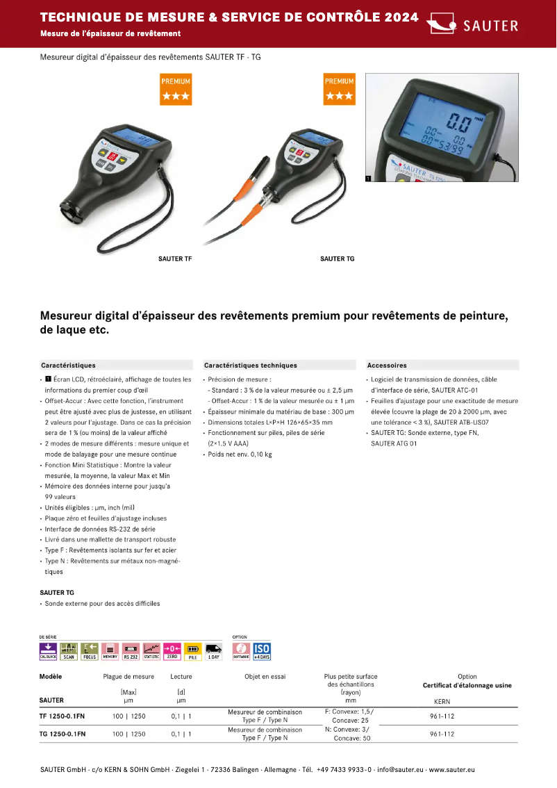 Image de la première page du manuel de l'appareil TG 1250-0.1FN