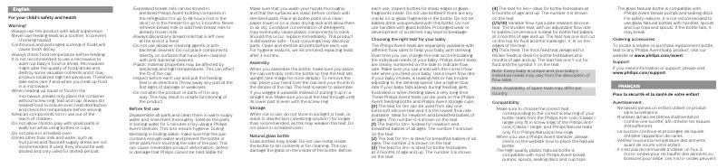 Página 1 del manual Manual de usuario Philips Avent SCF037