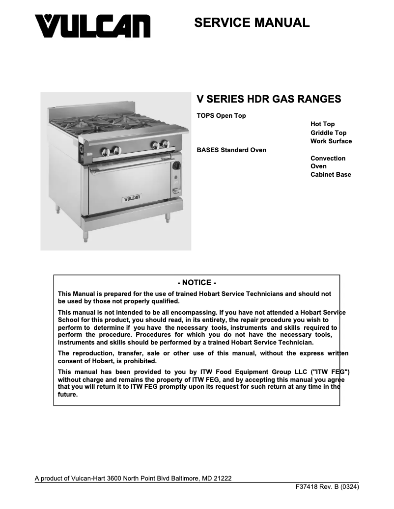 Image de la première page du manuel de l'appareil V6B36C