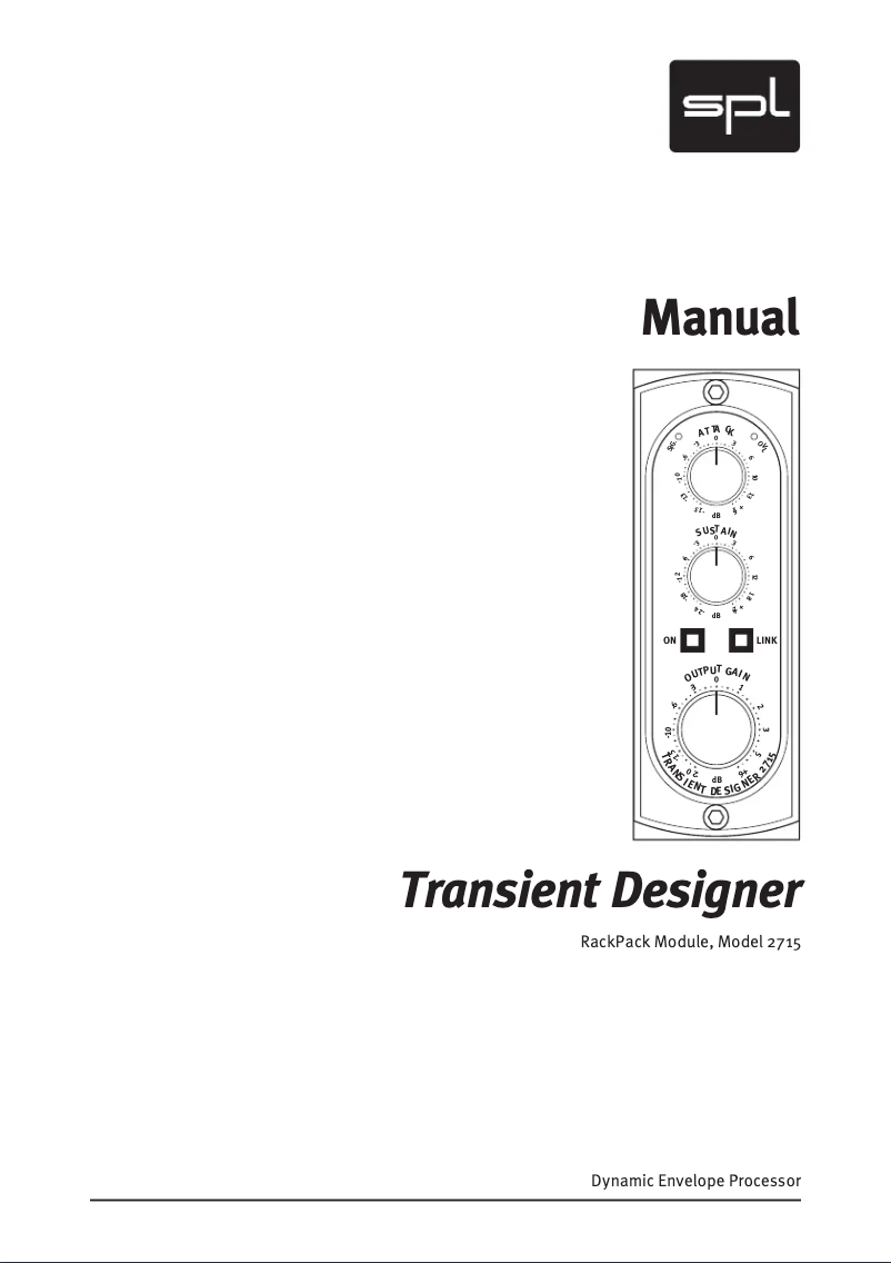 Image de la première page du manuel de l'appareil RackPack 2710
