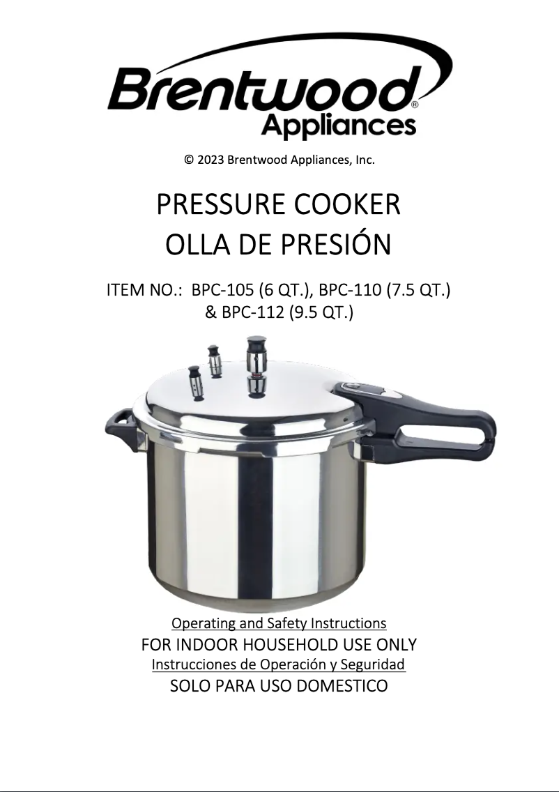 Image de la première page du manuel de l'appareil BPC-105