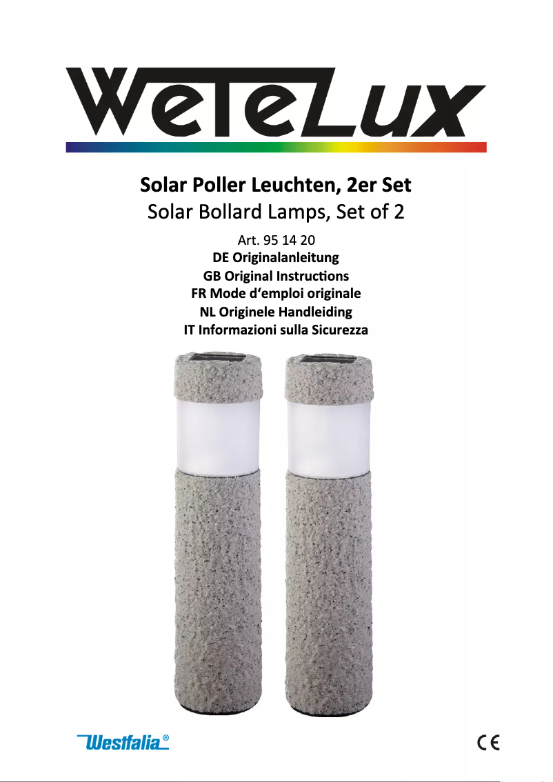 Image de la première page du manuel de l'appareil 951420